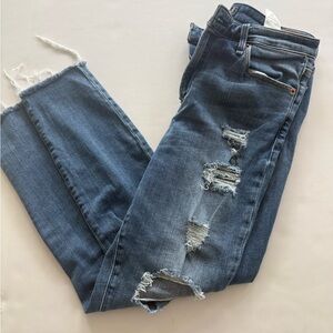 Express Distressed Blue Women's Jeans